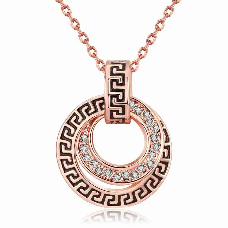 Gorgeous 18K Gold Plating Necklaces Hollow Compass Colar Charms 1