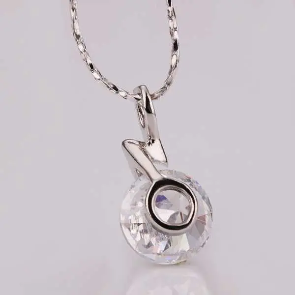 Gorgeous 18K Gold Plating Pendant Necklace Crystal Rock Tenis Masculino Ruby Jewelry 1