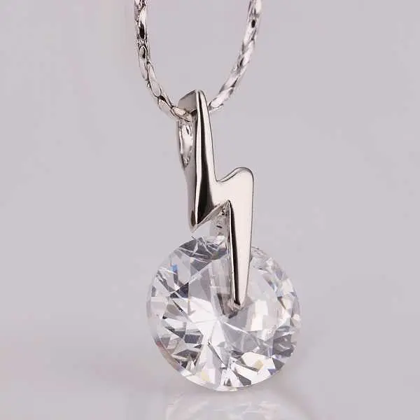 Gorgeous 18K Gold Plating Pendant Necklace Crystal Rock Tenis Masculino Ruby Jewelry 2