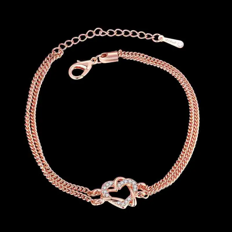 Gorgeous Austrian Crystal Bracelet Snake Chain Bracelete Elegant 2