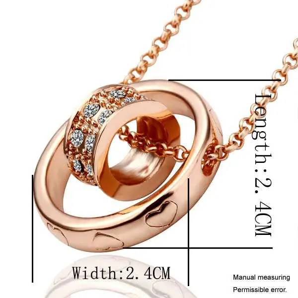 Gorgeous Austrian Crystal Necklaces Circle In Round Tenis Masculino 1