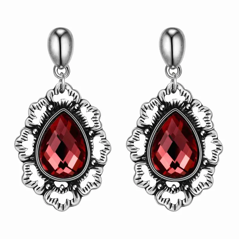 Gorgeous Earing Polygon Inlay Crystal Stud Boucle Doreille Femme Jewelry 267 1
