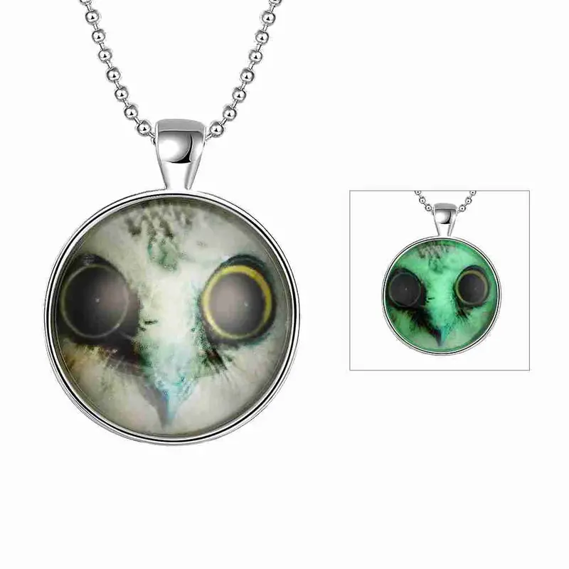Gorgeous Glowing In The Dark Necklace Men Little Creature Corrente De Prata Masculina Love316 1