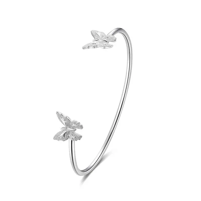 Gorgeous Silver Butterfly Men Bracelet Smtb228 1