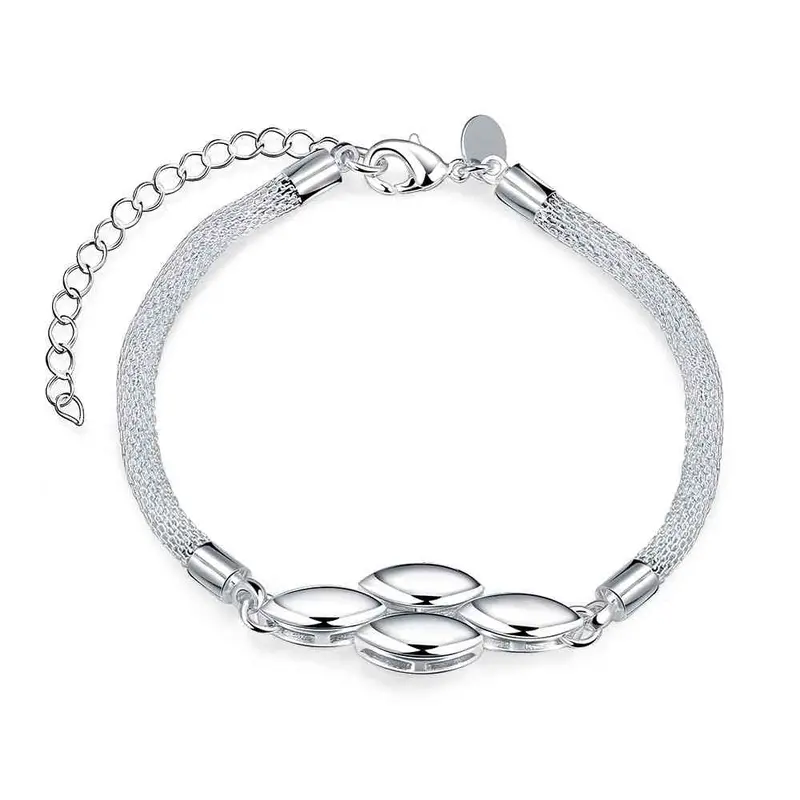 Gorgeous Silver Plated Bracelets Hollow Edge Pulseira Masculina Jewelry379 1