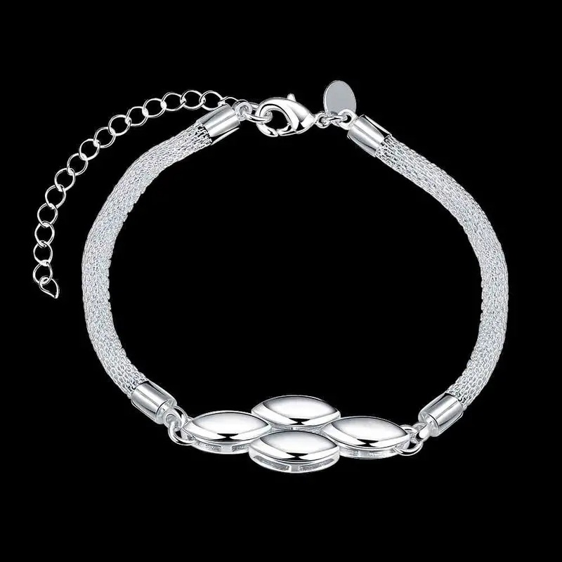 Gorgeous Silver Plated Bracelets Hollow Edge Pulseira Masculina Jewelry379 2