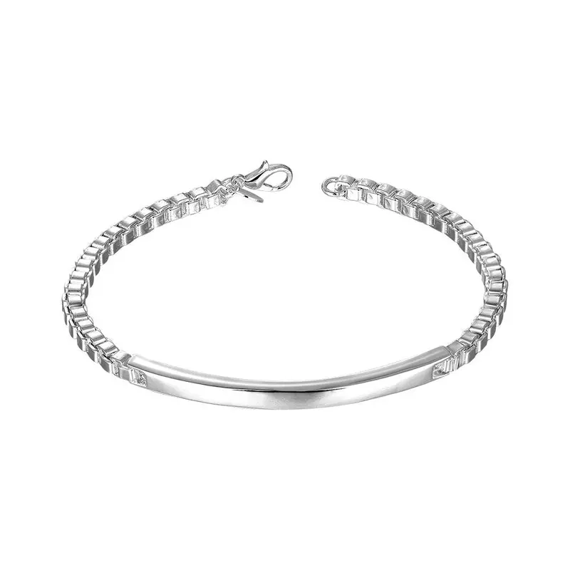 Gorgeous Silver Plated Charm Bracelet Twisted Heart Pulsera Jewellery Hbh 12 1