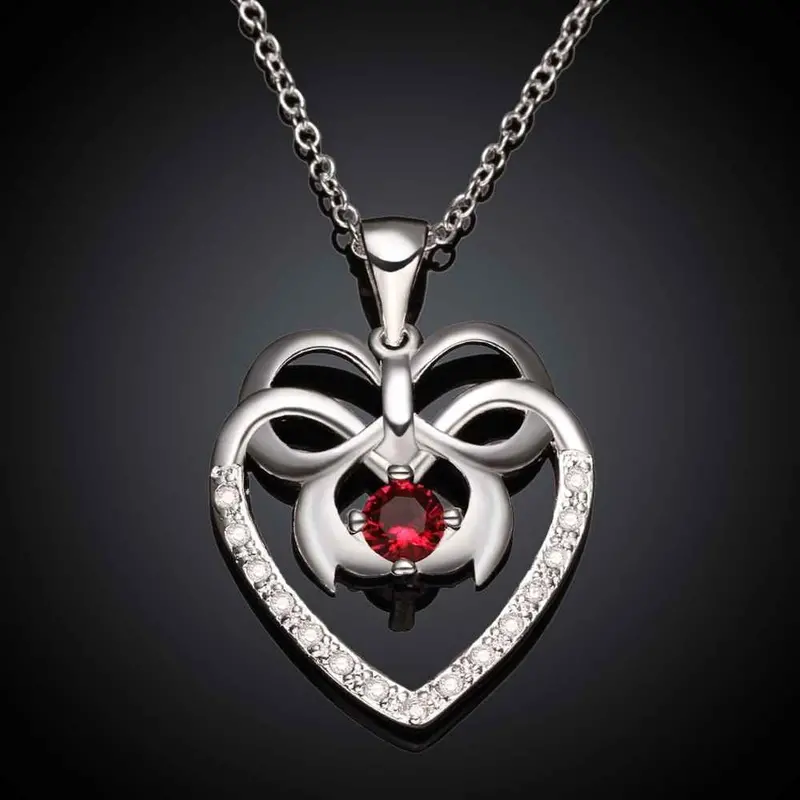 Gorgeous Silver Plated Collar Necklace Inserts Love Collier Plastron Jewerly Accessories 1