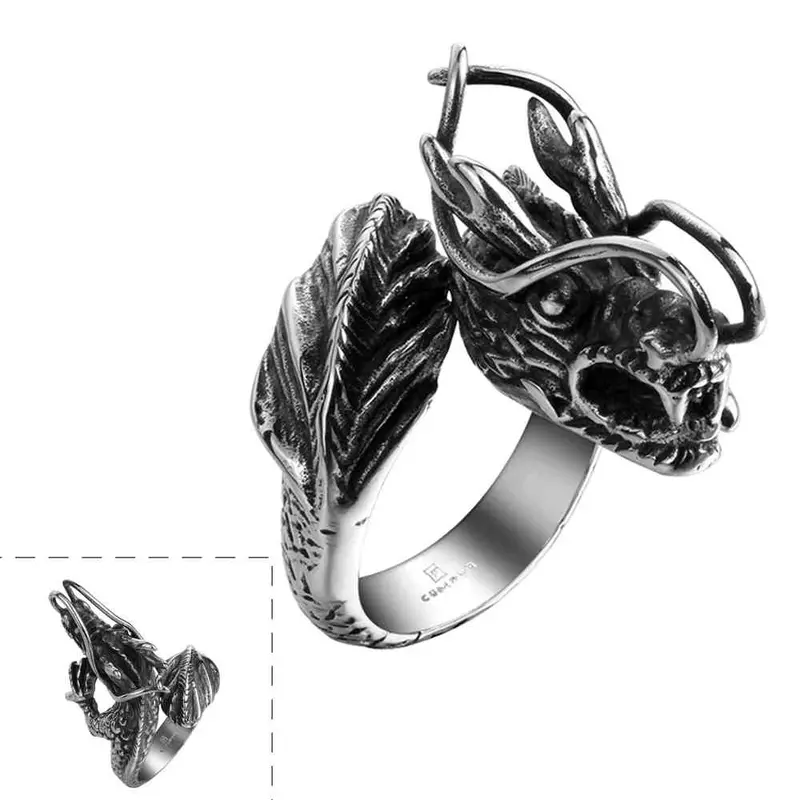 Gorgeous Stainless Steel Rings Deer Anel De Ouro Floating Charms Mayar116 1