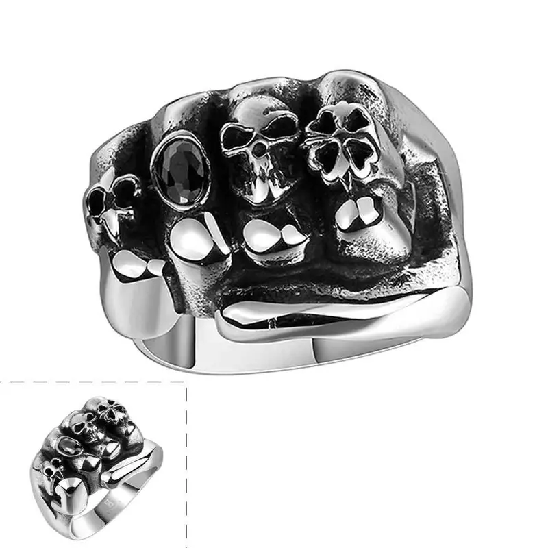 Gorgeous Stainless Steel Wedding Ring Terror Opal Floating Charms Mayar 83 1