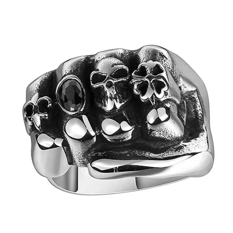 Gorgeous Stainless Steel Wedding Ring Terror Opal Floating Charms Mayar 83 4