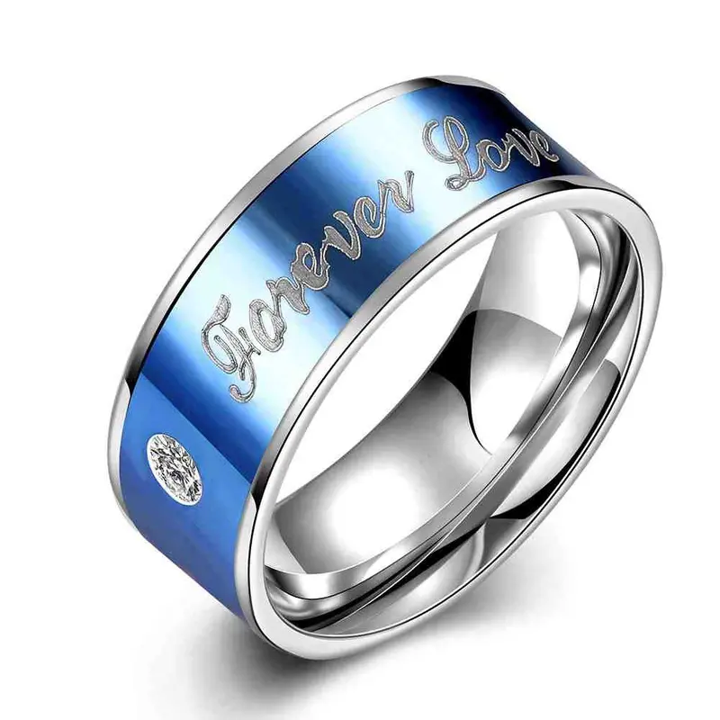 Gorgeous Titanium Steel Engagement Rings Forever Love Anel Ruby Jewelry Tsgr 97 1