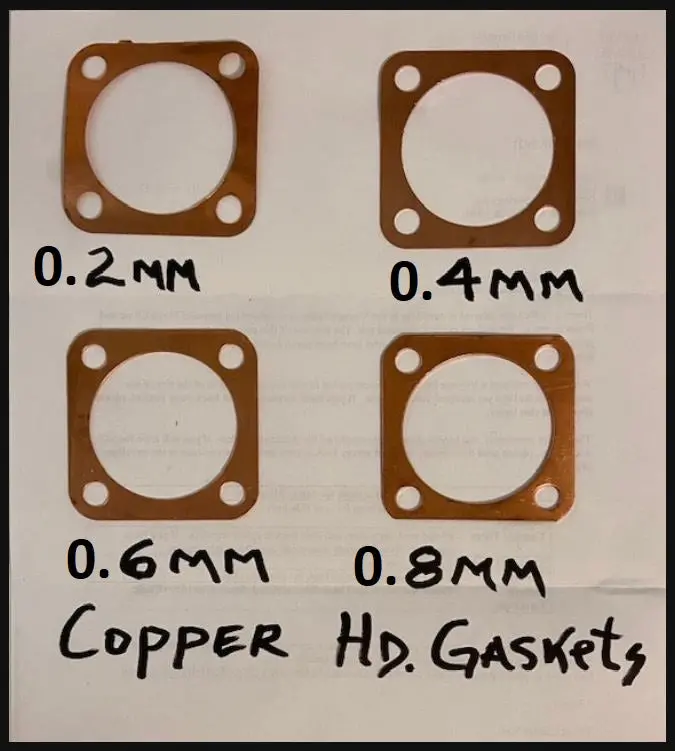 Gt5a 47X40 Engine Copper Head Gaskets 4 Pcs Assortment 1