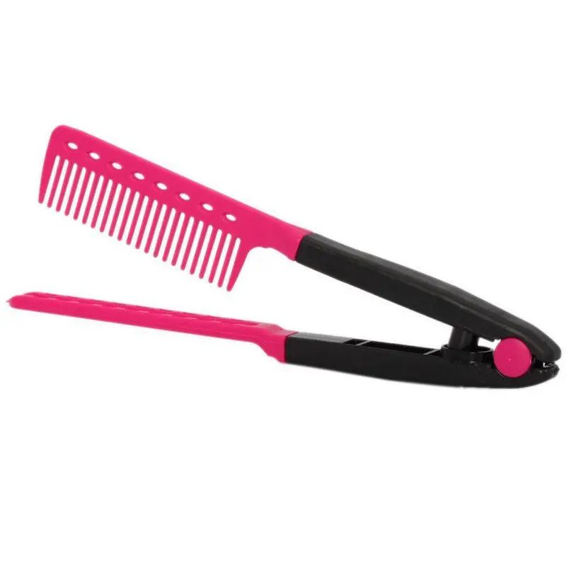 Hair Straightener Comb Hair Dress Styling V Shape Comb Diy Salon Hairdressing Tool 1