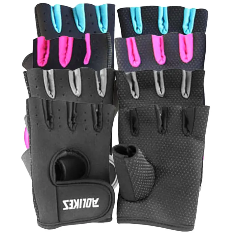 Half Finger Gloves Fitness Weightlifting Exercise Training Wrist Wrap 8