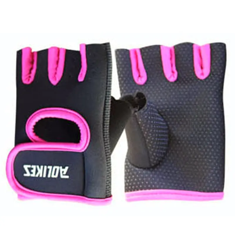 Half-Finger Workout Gloves with Wrist Support for Weight Training and Fitness