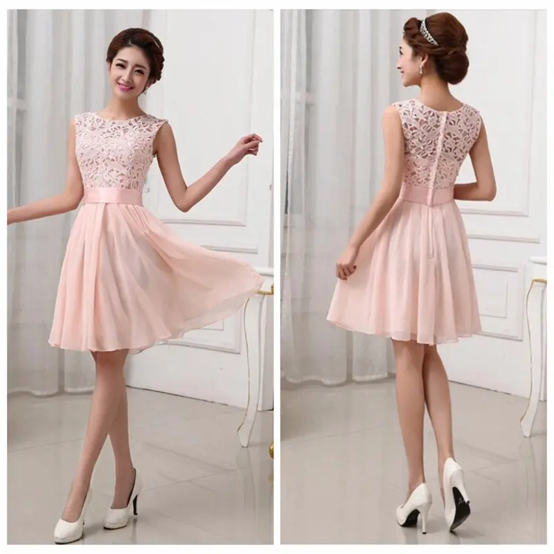 Half Long Sleeve White Chiffon Lace Stitching Long Dress Floor-Length Pleated Lace Gowns Dresses 6 Colors Kf274 6