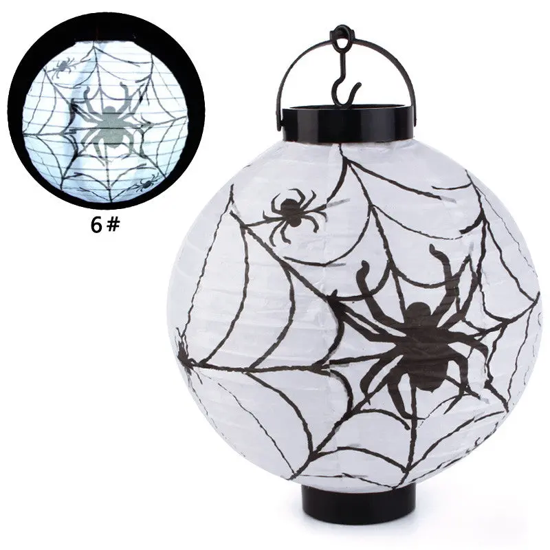 Halloween Decoration Led Paper Pumpkin Light Hanging Lantern Lamp Halloween Props Outdoor Party Supplies 90951 6