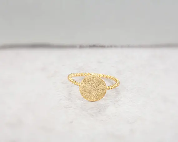 Hammered Ring With Twisted Ringband Daily Rings Jewelry 3