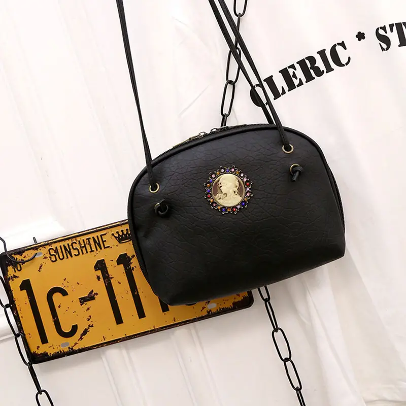 Handbag Pu Leather Women Shoulder Bags Zipper Soft Ladies Vintage Bag Bolsas Femininas 1