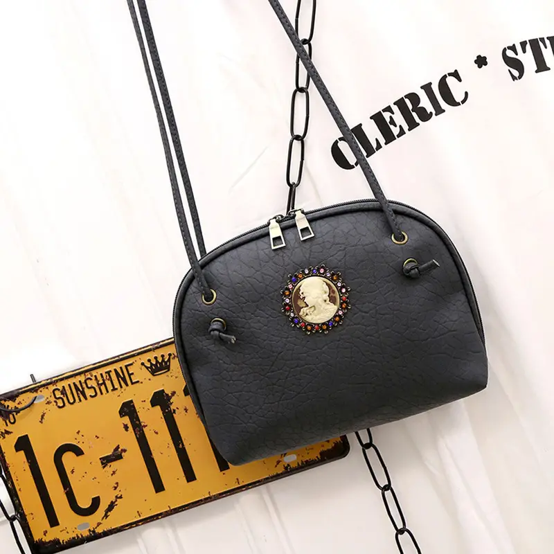 Handbag Pu Leather Women Shoulder Bags Zipper Soft Ladies Vintage Bag Bolsas Femininas 3