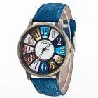 Harajuku Graffiti Pattern Analog Quartz Wrist Watches For Women Men Saat Relojes Mujer Ladies Watch Feida 2