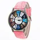 Harajuku Graffiti Pattern Analog Quartz Wrist Watches For Women Men Saat Relojes Mujer Ladies Watch Feida 4