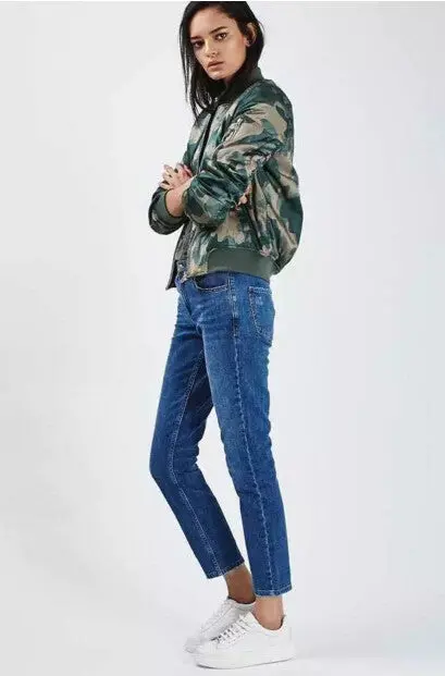 Harajuku Leopard Print Thin Padad Pilots Jacket Yokosuka Women Stand Collar Bomber Coat Pilots Outerwear 3