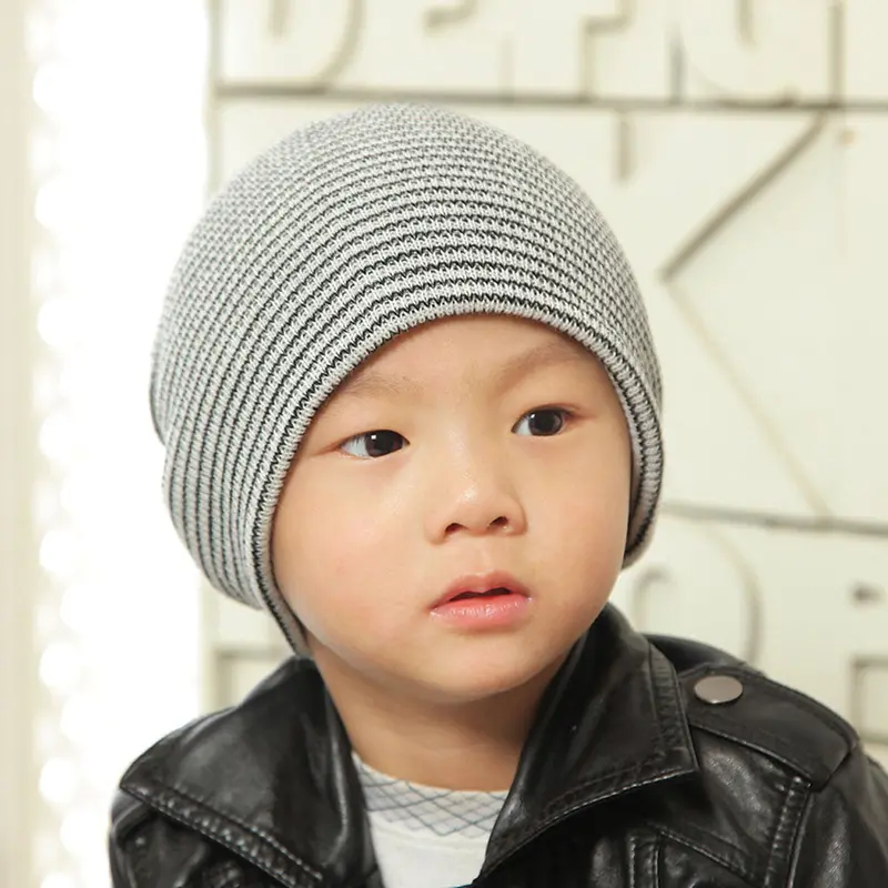 Hat For Baby Boy Girls Soft Beanies Hats Children Warm Kids Knitted Cap 2