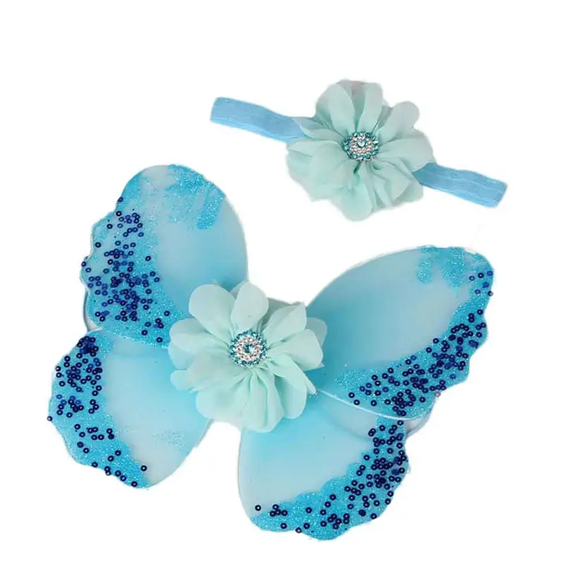 Headwear Born Baby Girls Butterfly Wings Costume Po Pography Prop Outfits For Babyhood Freeshippng Top 1