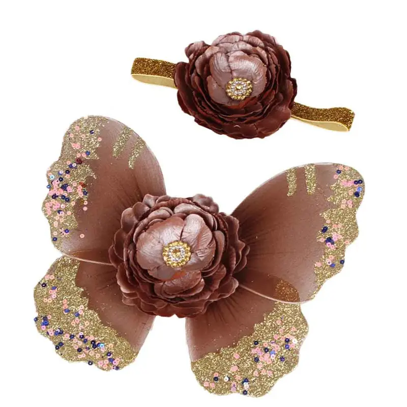Headwear Born Baby Girls Butterfly Wings Costume Po Pography Prop Outfits For Babyhood Freeshippng Top 2