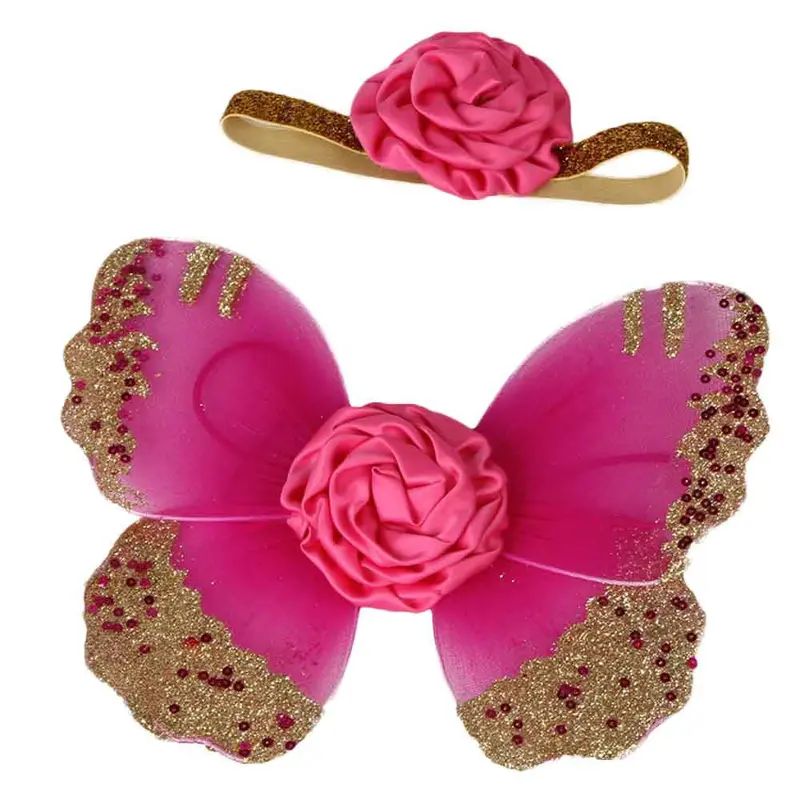 Headwear Born Baby Girls Butterfly Wings Costume Po Pography Prop Outfits For Babyhood Freeshippng Top 4