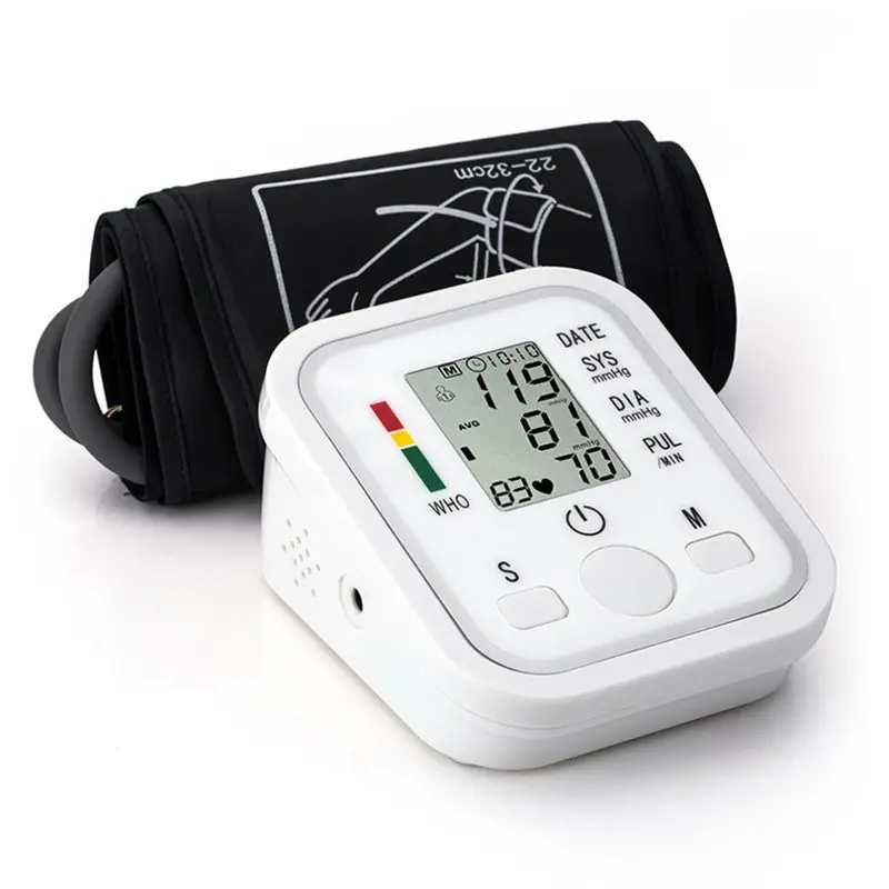 Health Care Digital Upper Arm Blood Pressure Pulse Monitors Tonometer Portable Bp Blood Pressure Monitor Meters Sphygmoometer 1