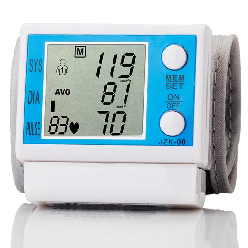 Health Care Lcd Digital Automatic Wrist Blood Pressure Monitor Heart Beat Pulse Meter Sphygmoometer 1
