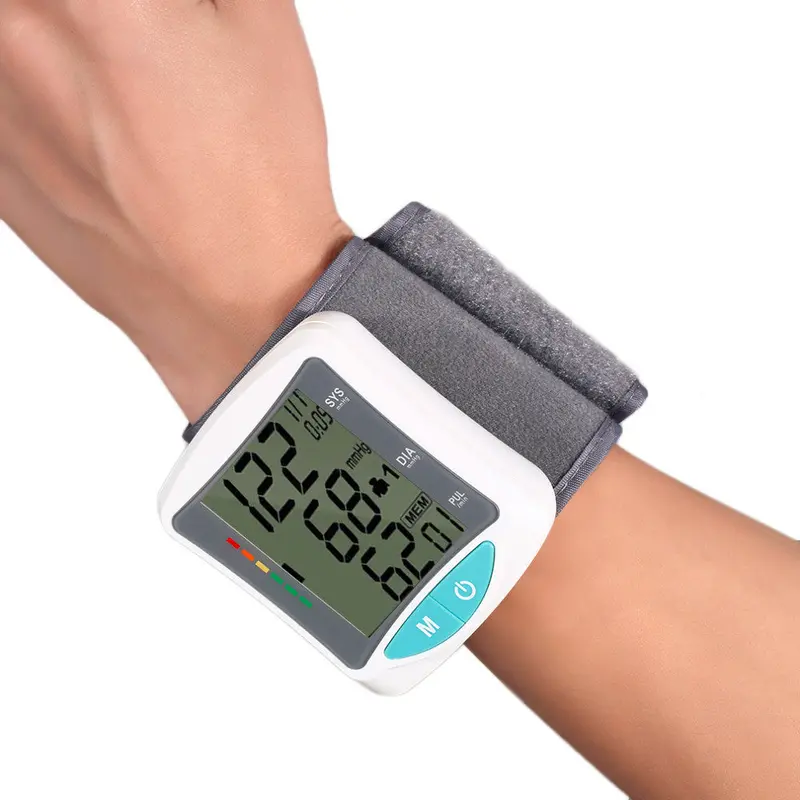 Health Care Smart Chip Automatic Wrist Digital Blood Pressure Monitor Meter For Measuring And Pressurepulse Rate Wrist Arm 1