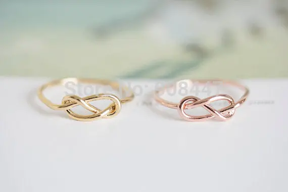 Heart Knot Ring Everyday Jewelry Infinity Tie Ring,Midi Ring 1