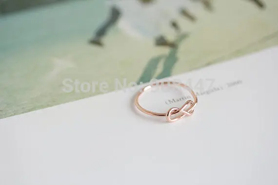 Heart Knot Ring Everyday Jewelry Infinity Tie Ring,Midi Ring 2