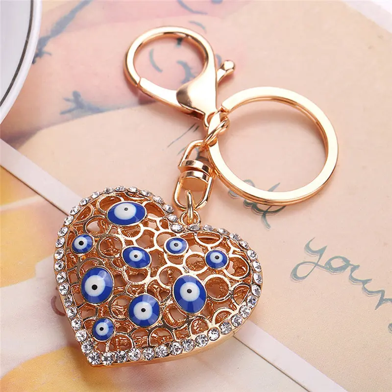 Heart Llaveros Mujer Anahtarlik Rhinestone Keychain For Women Bag Handbag Key Ring Car Key Pendant Fast Shipping Feida 2