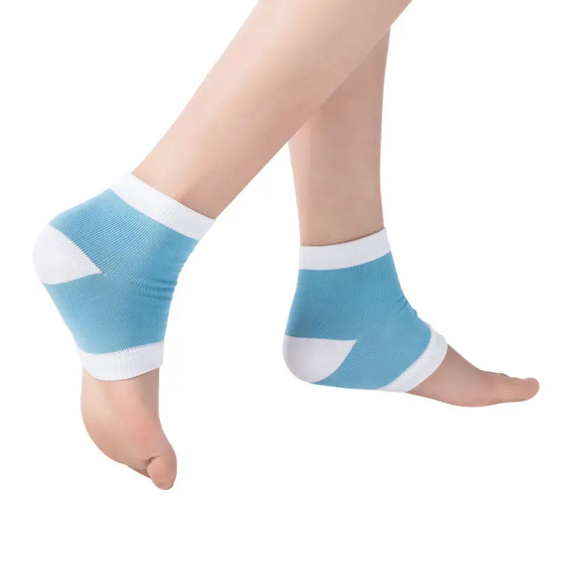 Heel Socks For Dry Hard Cracked Skin Moisturising Open Toe Recovery Socks & 1