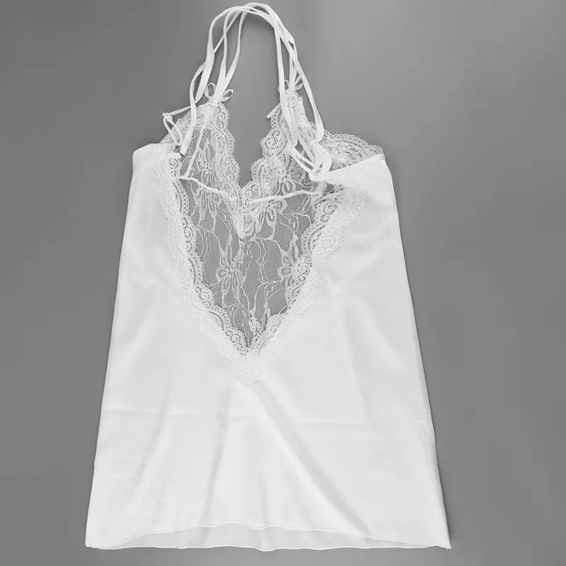 High Elastic Lace Lady Hollow Out Design Underwear Dress Polyester Sexy Braces Skirt With Underwear Sleepwear 5
