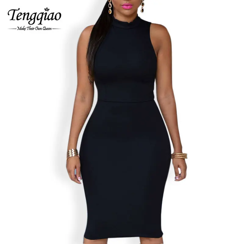 High Elasticity One-Step Pink Hollow Out Bodycon Party Dress Sleeveless Mid-Calf Pencil Long Dress Sundress 1