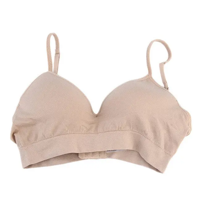 High Grade Natural Pure Cotton Thin Style No Restraint Comfortable Sleeping Bra Breast Healthy Care Bra 7