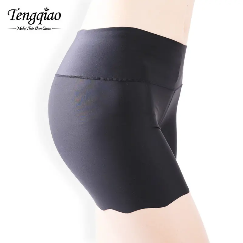 High Waist Black Safety Short Pants Underwear Seamless Three Pants Breathable Shorts Blackwhitekhaki 1