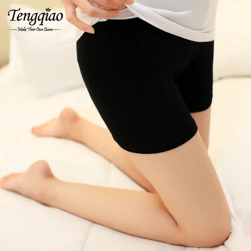 High Waist Lace Safety Short Pants Underwear Seamless Sexy Pants Breathable Shorts Blackwhitekhaki 2