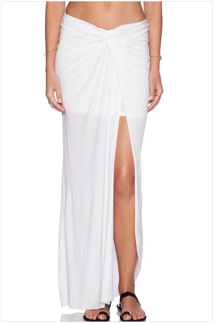 High Waist Long White Tulle Skirt With Split Floor Length Tulle Maxi Skirt Style Long Maxi Skirts For Wo 1