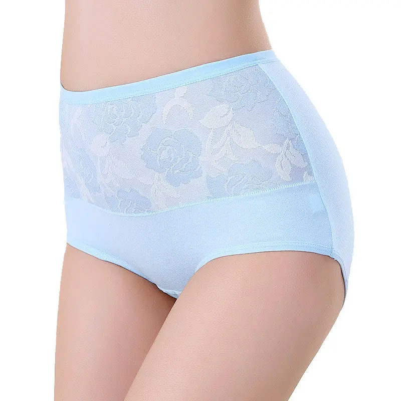 High-Waisted Cotton-Blend Tanga Underwear for Women – Comfortable Sexy Briefs