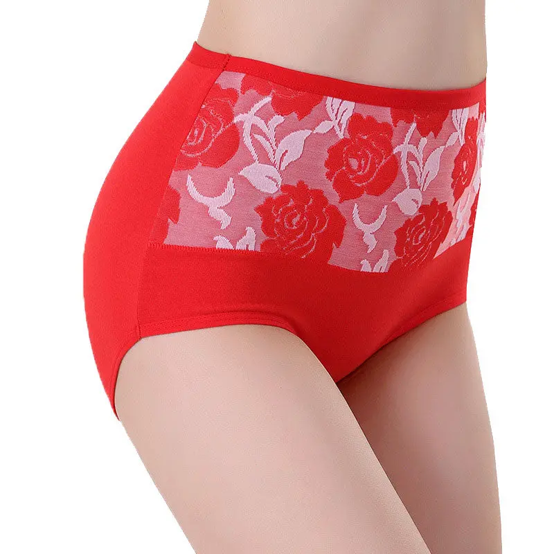 High-Waisted Cotton-Blend Tanga Underwear for Women – Comfortable Sexy Briefs