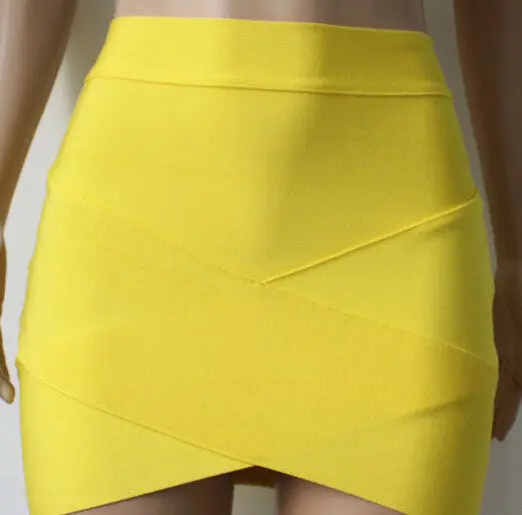 High-Waisted Multi-Color Micro Mini Pencil Skirt – Stretchy Bodycon Clubwear