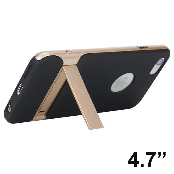 Hight Quality Hybrid Shockproof Hard Bumper Soft Rubber Case Stand For Apple Iphone 6/ 6S /6 Plus /6S Plus 1