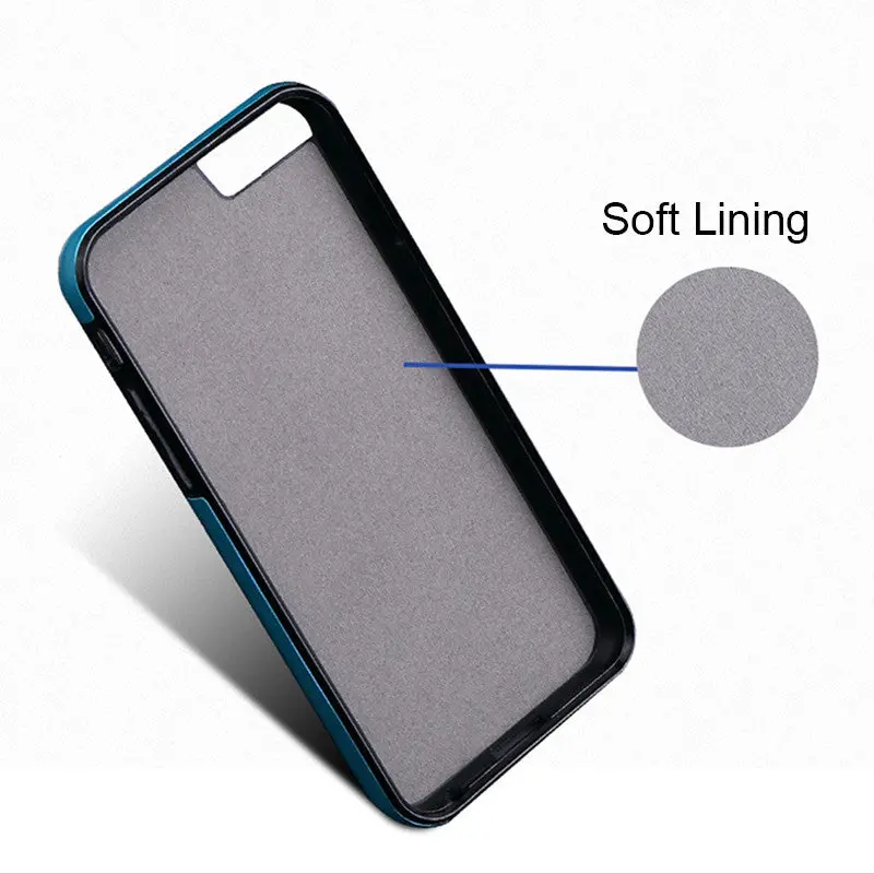 Hight Quality Pu Leather Case Plug-In Card Slot Pocket Cover For Iphone 6 6S 7 Plus Shockproof Cases 11
